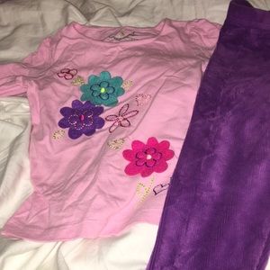 Jumping Beans 2T shirt and leggings set 3/$10
